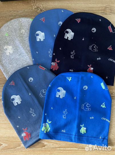 Новые детские шапки р.48-52