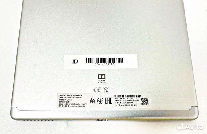 Планшет Lenovo TB-X606X, 32Gb, SIM, чехол