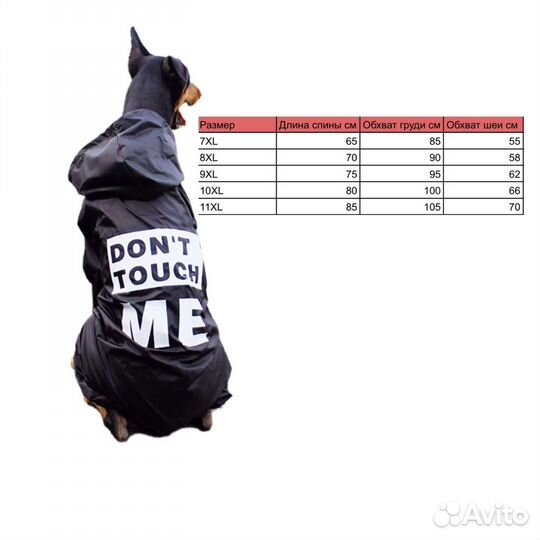 Дождевики для собак разных пород