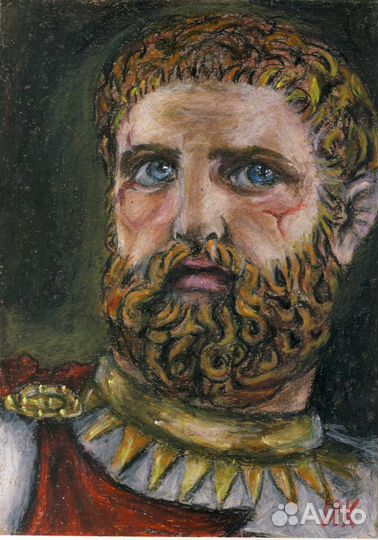 Художник масленая пастель