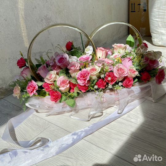 Кольца свадебные на машину