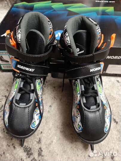 Коньки детские раздвижные nordway 31 36