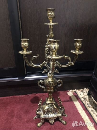 Бронзовый подсвечник