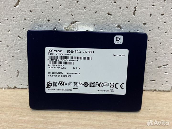 Серверные SSD Micron 5200Eco