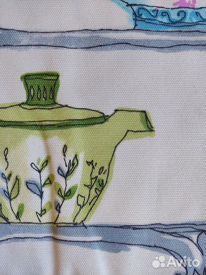 Ткань портьерная Чайники отрез 3,4 м