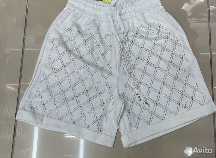 Шорты со стразами