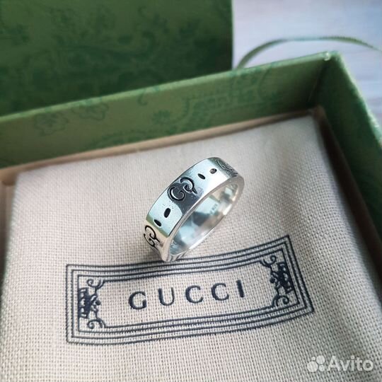 Кольцо Gucci Ghost узкое