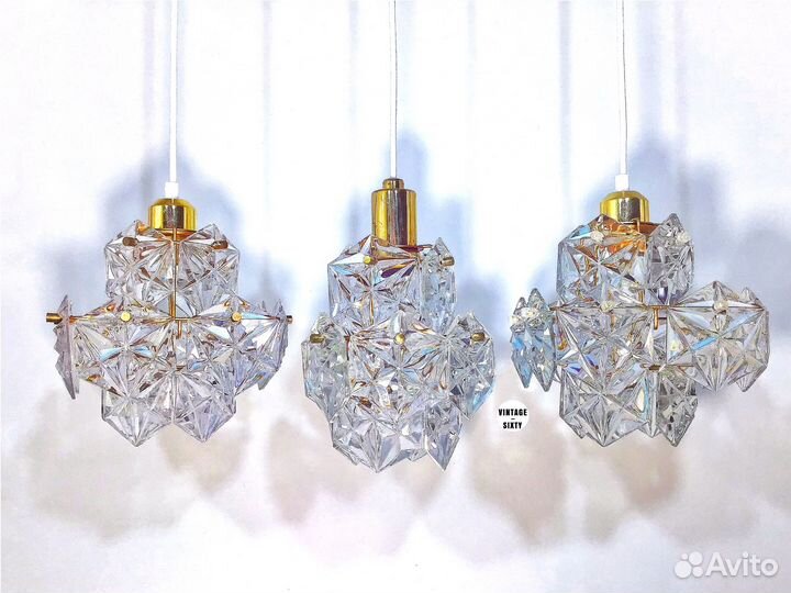 Светильник подвесной хрустальный СССР