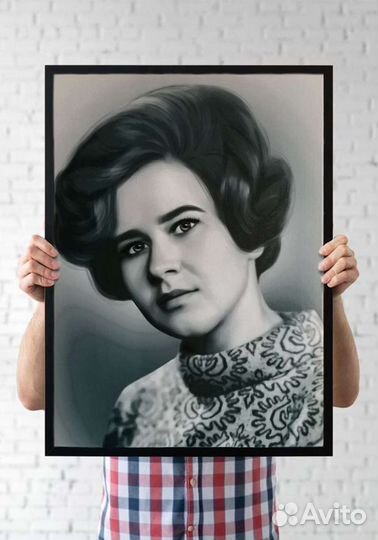 Портрет по фотографии. Подарок на Новый год