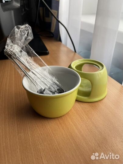 Фондюшница, набор для фондю, керамика