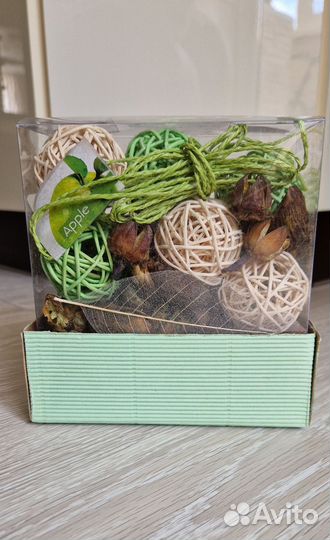 Новый набор сухоцветов (яблоко)