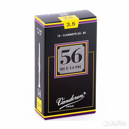Трости для кларнета Vandoren 56 Rue Lepic3,5, 3,5+