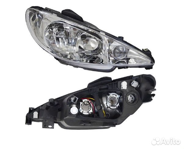 Фара peugeot 206 03-09 RH под корректор