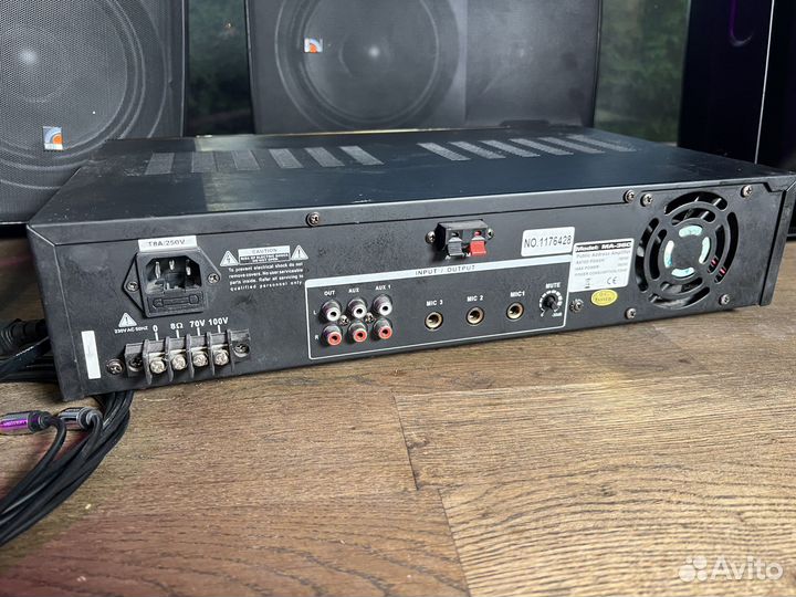 Микшер усилитель с колонками Roxton комплект