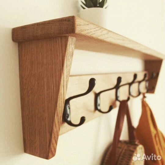 Вешалка в прихожую из Дуба
