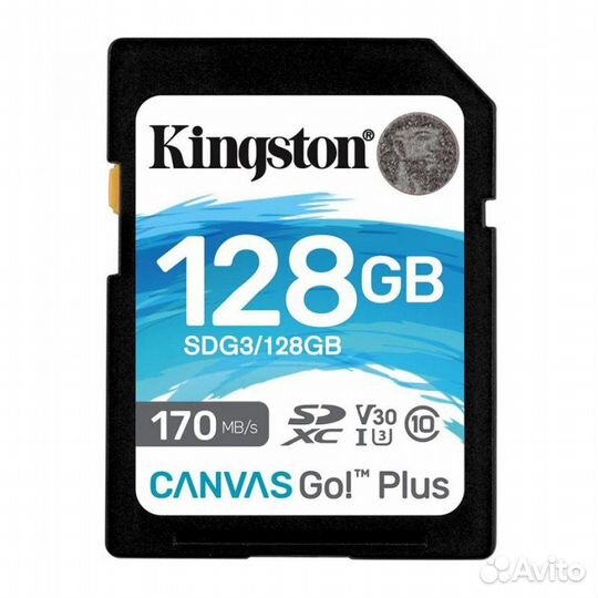 Карта Памяти 128Gb Kingston Canvas Go Plus sdxc UH