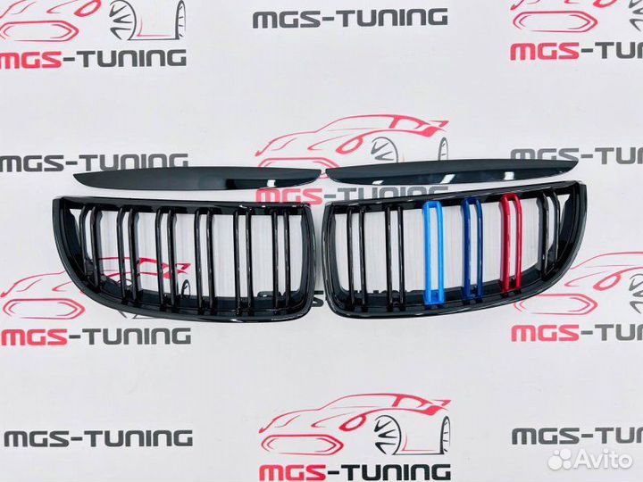 Решетка в BMW 3 е90 05-08 с триколором
