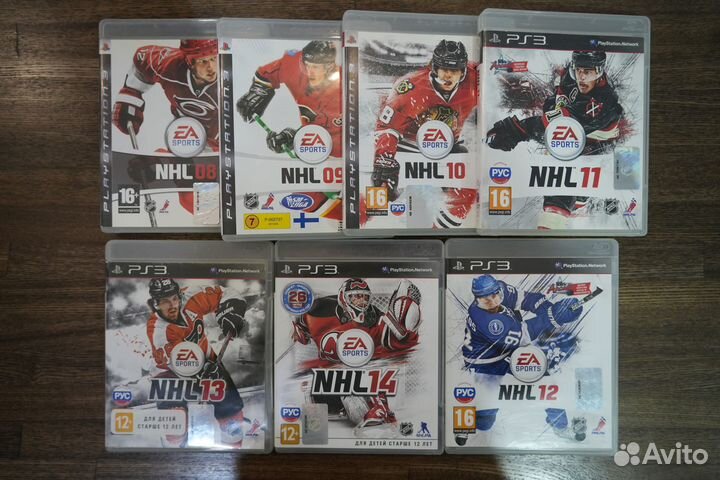 10 дисков с NHL для PlayStation 3