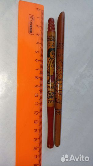 Ручка СССР сувенирная Деревянная Шариковая ручка