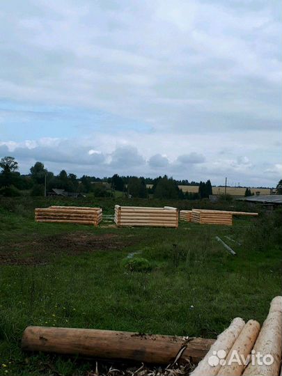 Рубим срубы из зимнего леса