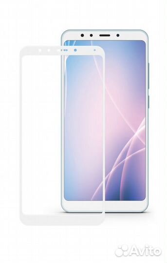 Защитное стекло для белого Xiaomi Redmi 5