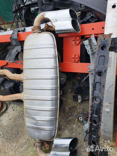 Глушитель задняя часть для Porsche Cayenne