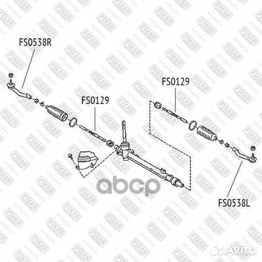 Тяга рулевая левая/правая nissan Qashqai/X-Trai