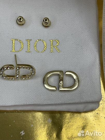 Серьги пусеты Dior