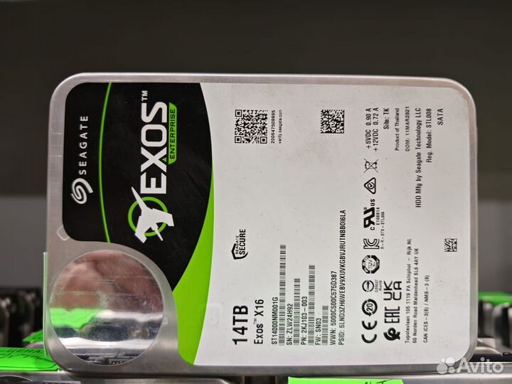 Жесткие диски 14/16/18TB