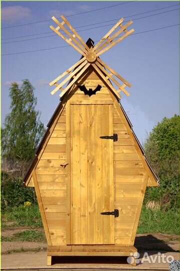 Дачный туалет деревянный GAR210