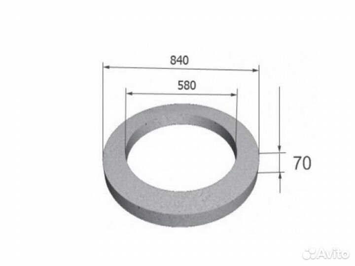 Опорное кольцо ко 6 Железобетонные изделия