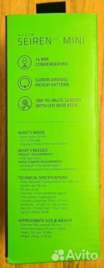 Razer Seiren V3 Mini black