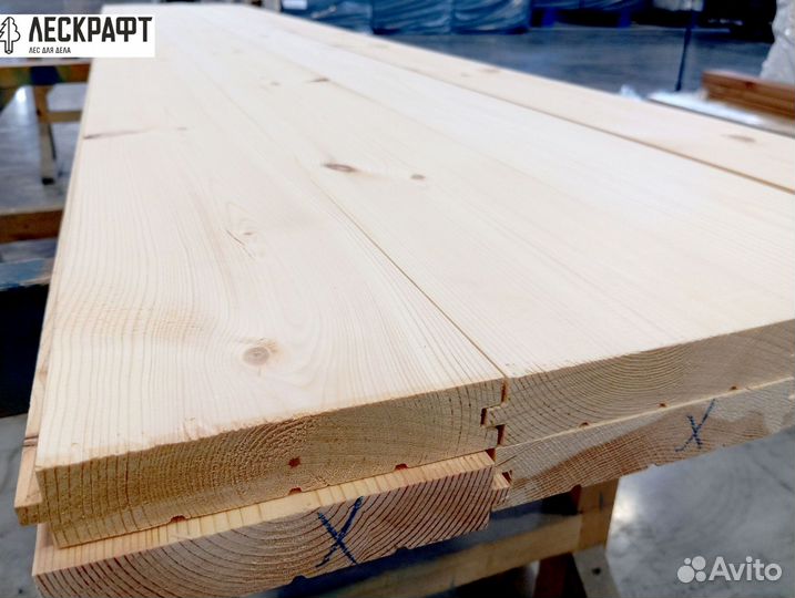 Доска пола 27*141*3000 сорт C ангарская сосна