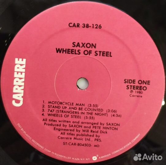 LP - Saxon - Wheels Of Steel /US/ - 1980