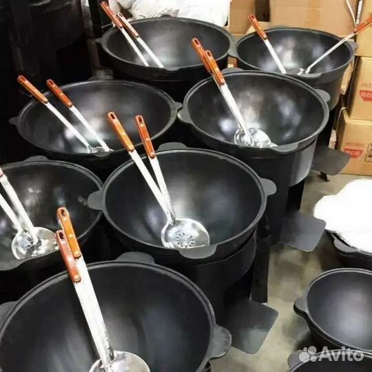 Чугунный узбекский казан от 3 до 50л