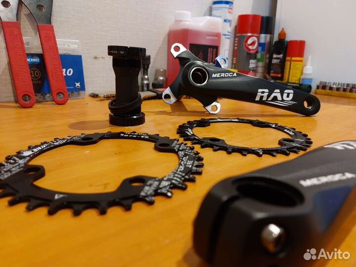 Система для велосипеда (шатуны, каретка, звезды)