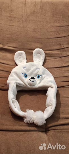 Шапка с ушами зайца