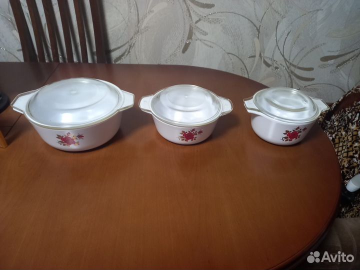 Кастрюля Набор термостойких кастрюль новый