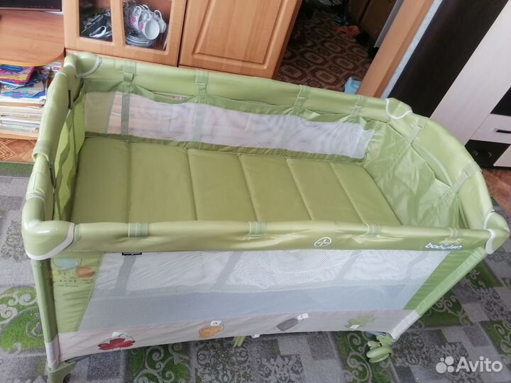 Детская кроватка манеж складная babyton