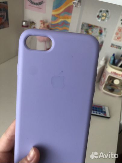 Фиолетовый чехол на 7 айфон