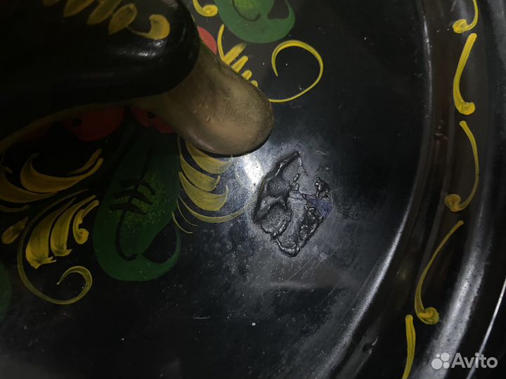 Самовар и поднос хохлома роспись