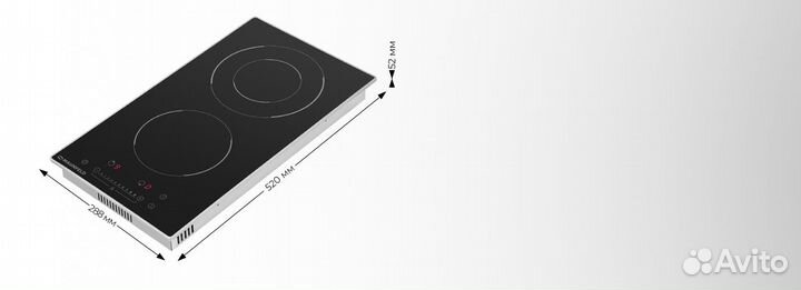 Электрическая варочная панель maunfeld evse292fdbk