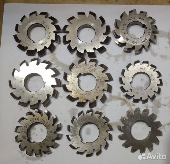 Фрезы модульные М1,25; 1,5; 1,75; 2,0; 2,5; 3,0