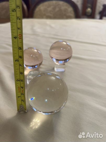 Хрустальный шар, фигурки рыба, овен