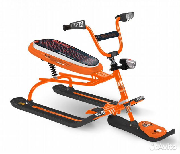 Снегокат Snowdrive ника с фонариками амортизация