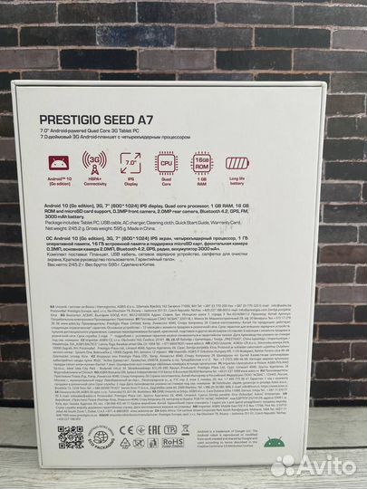 Планшет Prestigio Seed 3G (PMT4337)