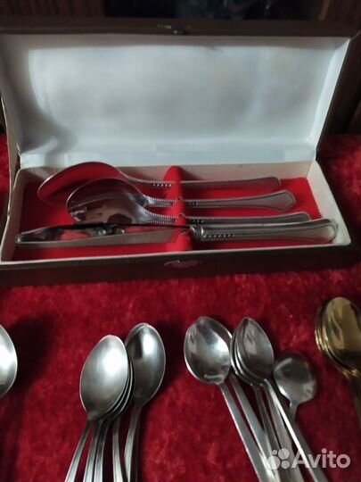 Набор столовых приборов мельхиор СССР
