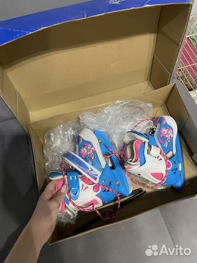 Коньки детские раздвижные новые