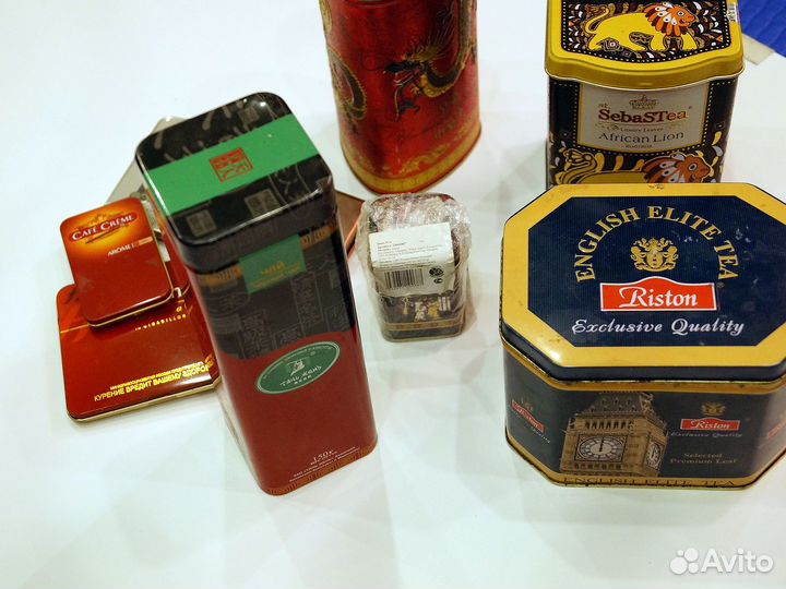 Жестяная коробка для хранения