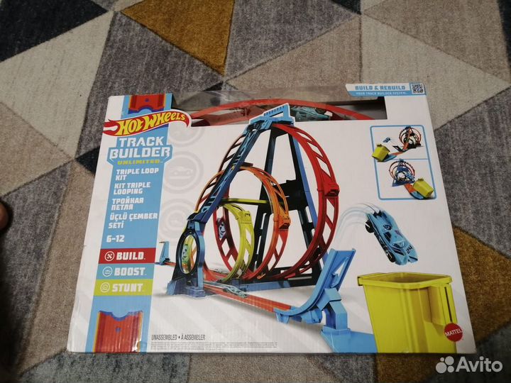 Hot wheels трек Тройная петля новый хот вилс